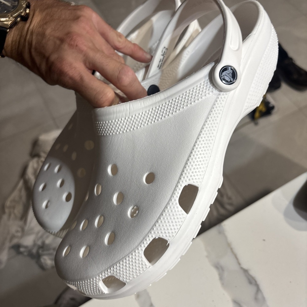 crocs classic men size 13 new White - Picture 3 of 6
